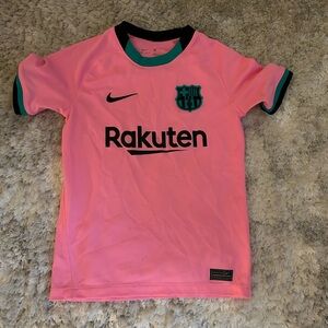 Nike Kids Pink and Black Soccer Jersey